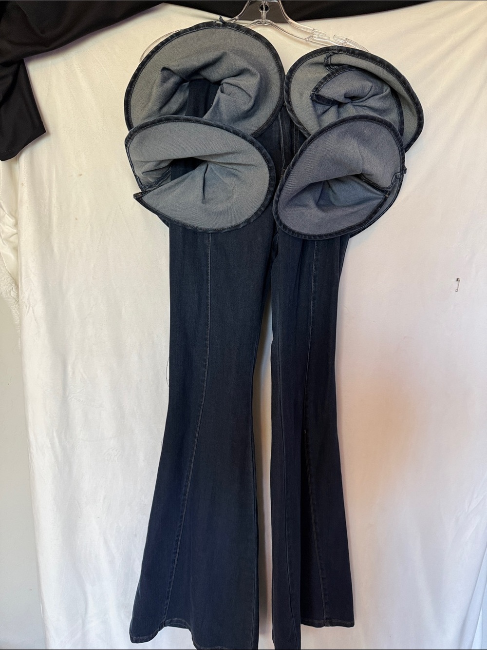 Dark Wash Flared Jeans - Classic Denim